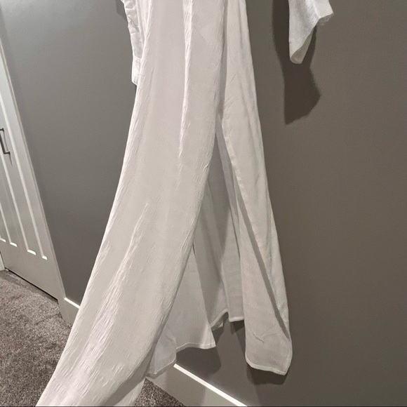 ASOS DESIGN button front maxi beach shirt dress in texture - Picture 5 of 10